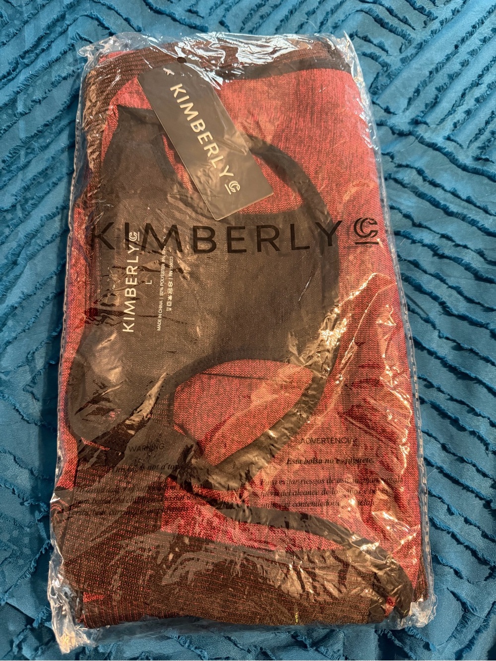 Women’s Red and Black Leggings (L)